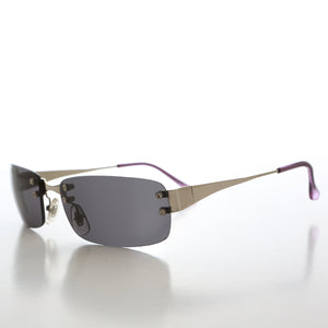 90s Rimless Rectangular Sunglasses