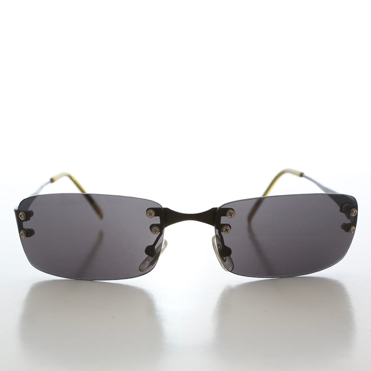 90s Rimless Rectangular Sunglasses