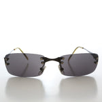 Load image into Gallery viewer, 90s Rimless Rectangular Sunglasses
