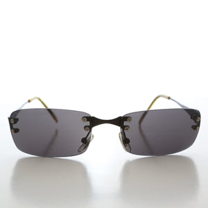 90s Rimless Rectangular Sunglasses