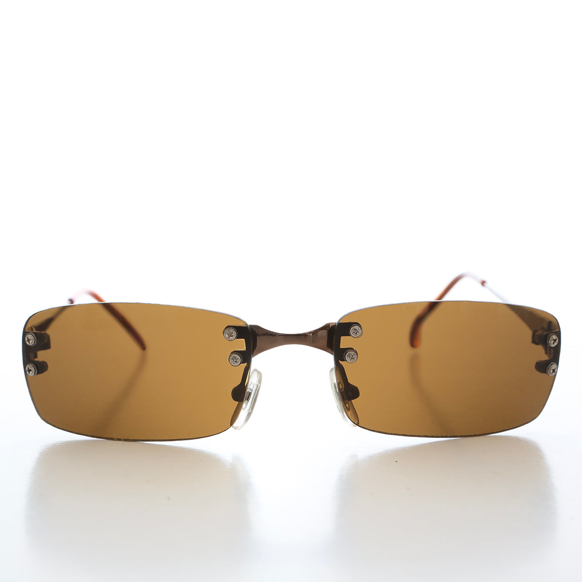 90s Rimless Rectangular Sunglasses