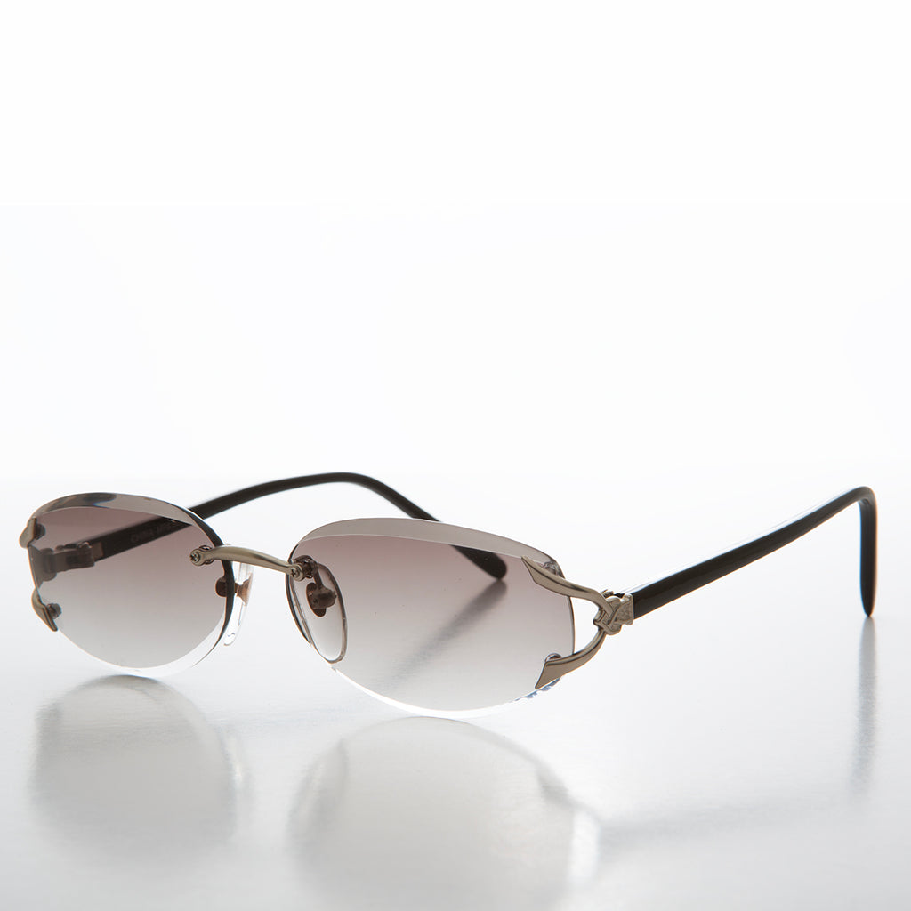 Slim Oval Lens 90s Sunglasses 