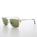 Load image into Gallery viewer, 90s Gold Square Lens Vintage Sunglasses

