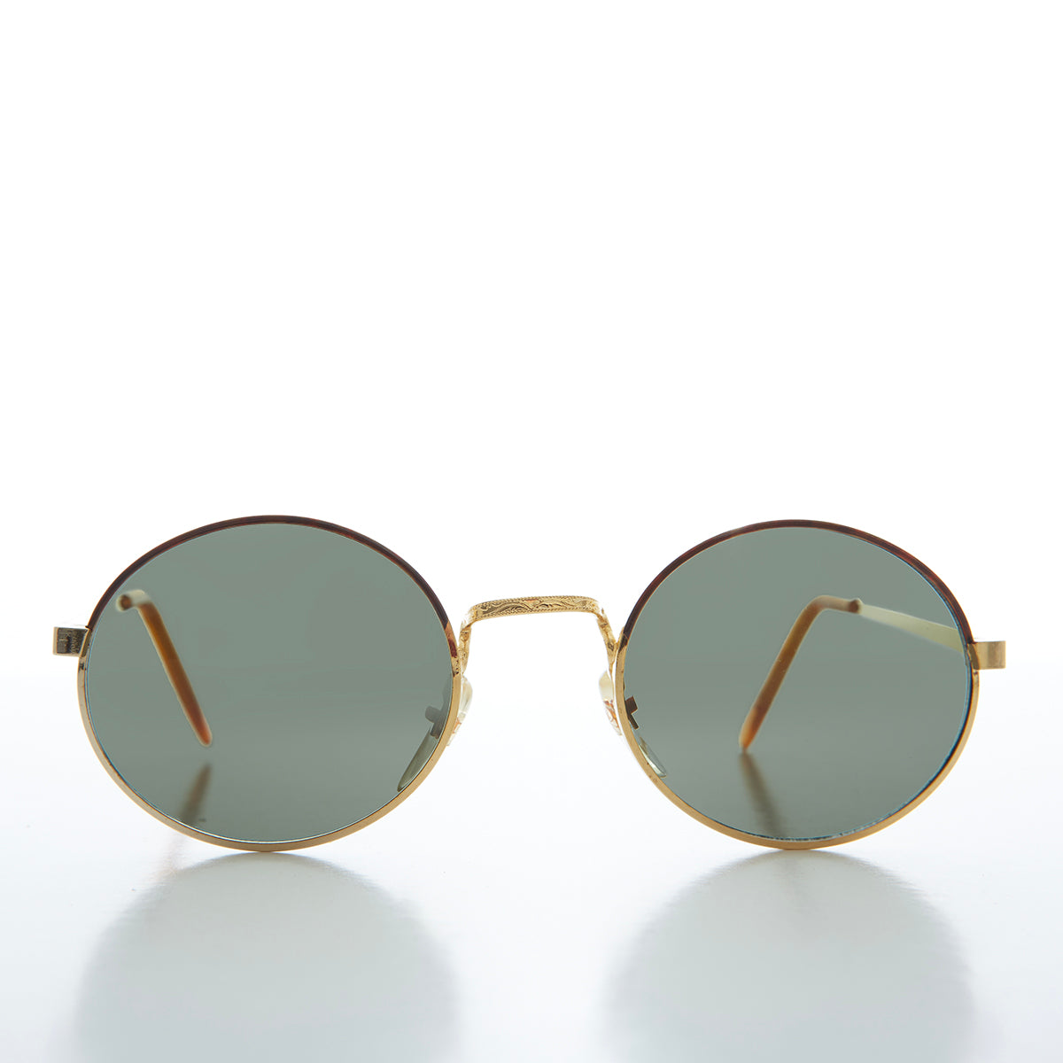 Gold Oval Vintage Sunglasses - Darlow