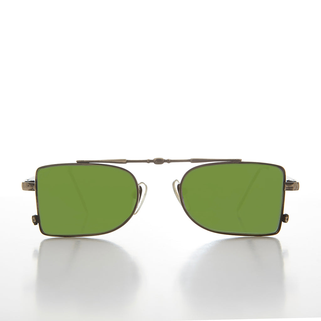 vintage futuristic 90s pilot sunglasses