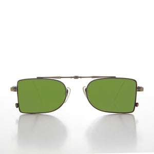 vintage futuristic 90s pilot sunglasses
