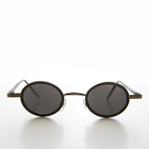 Tiny Oval Indie Futuristic Sunglasses 