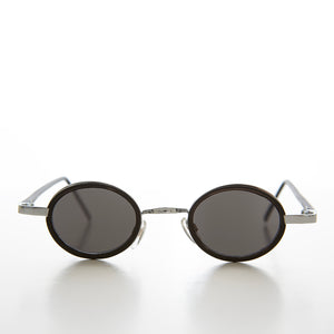 Tiny Oval Indie Futuristic Sunglasses 