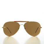 Load image into Gallery viewer, gold aviator with brown lens
