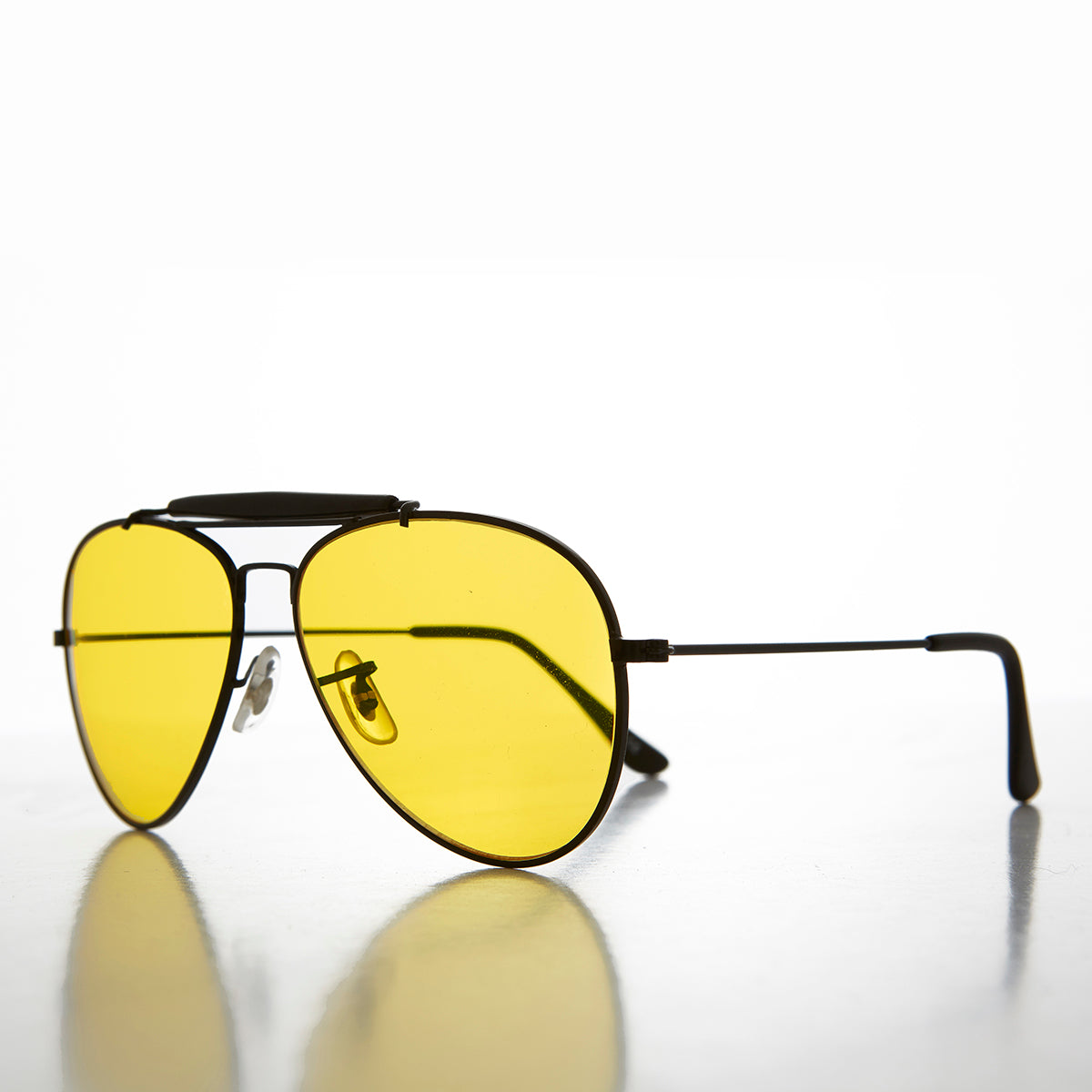 Yellow Lens Aviator with Classic Brow Bar