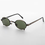 Load image into Gallery viewer, Small 90s Oval Steampunk Spectacle Vintage Sunglass - Edison
