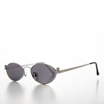 Load image into Gallery viewer, Industrial Metal Frame Oval 90s Steampunk Sunglass
