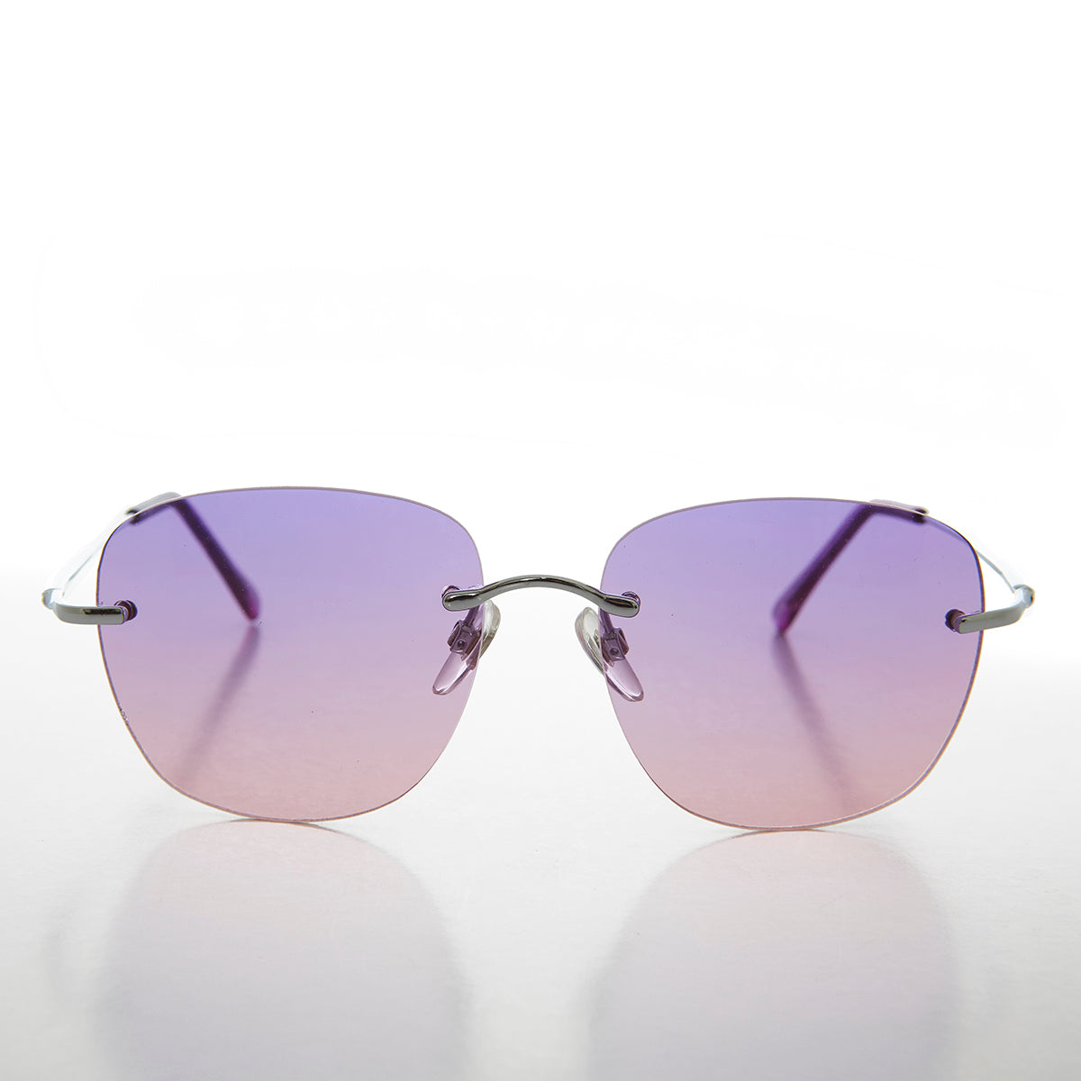 Rimless colored sunglasses top