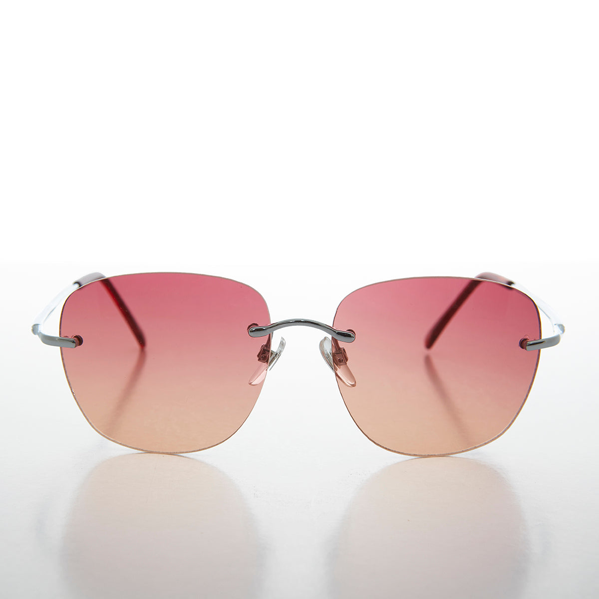 Rimless Ocean Colored Lens Women display picture 2
