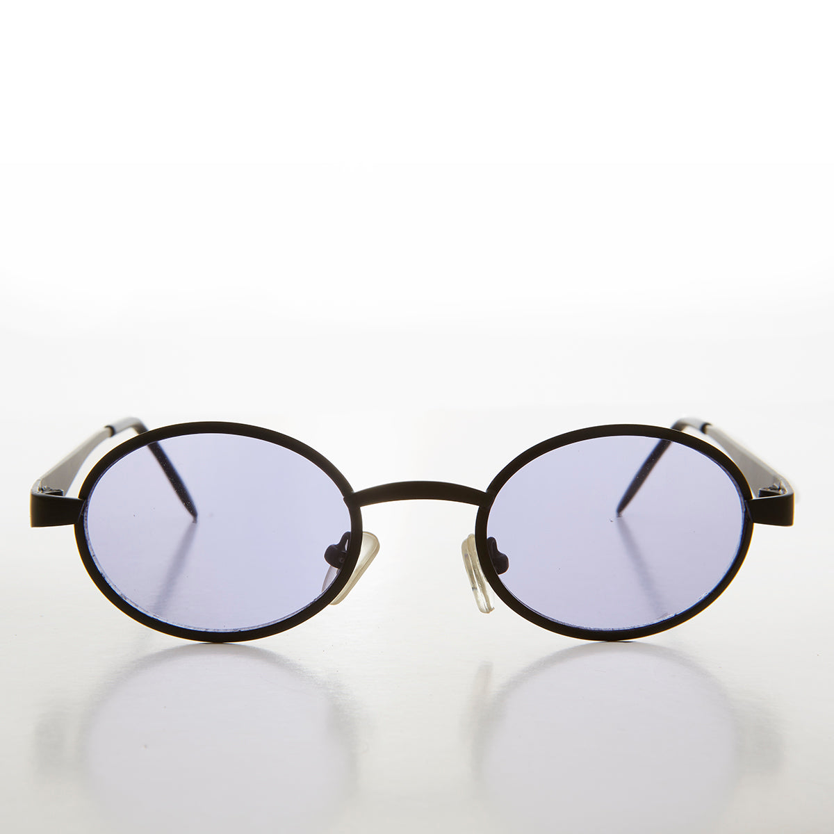 oval purple lens sunglasses