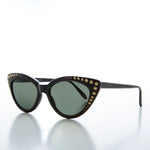 Load image into Gallery viewer, Gold Stud Cat Eye Sunglasses
