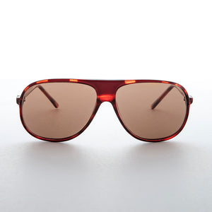 Polarized Glass Lens Aviator Vintage Sunglass - Flight Captain