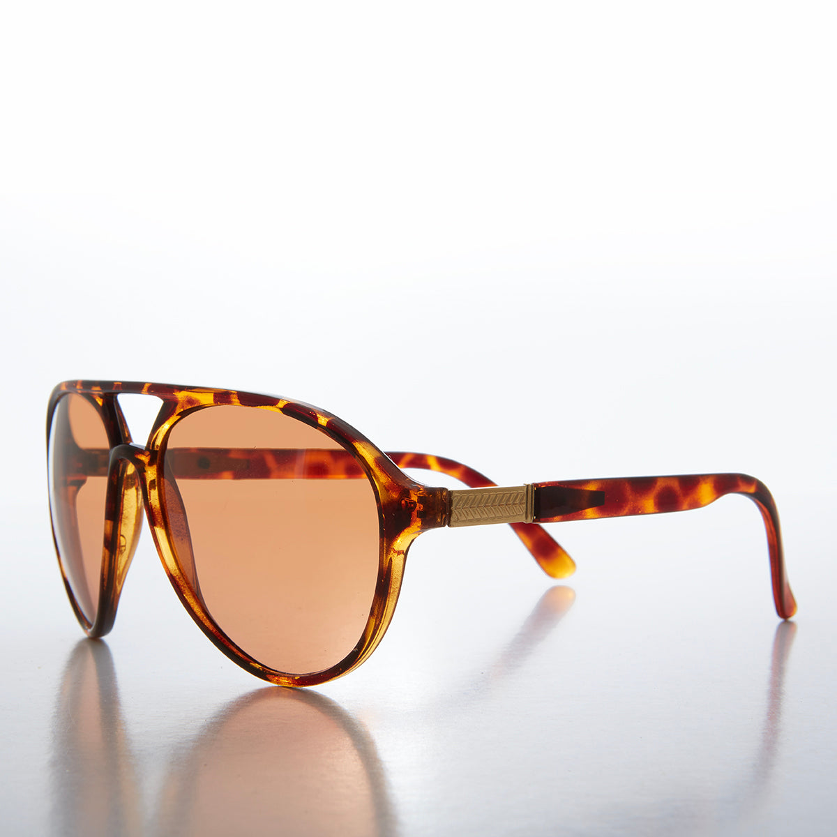 Classic Pilot Sunglasses With Copper Lens - Flores