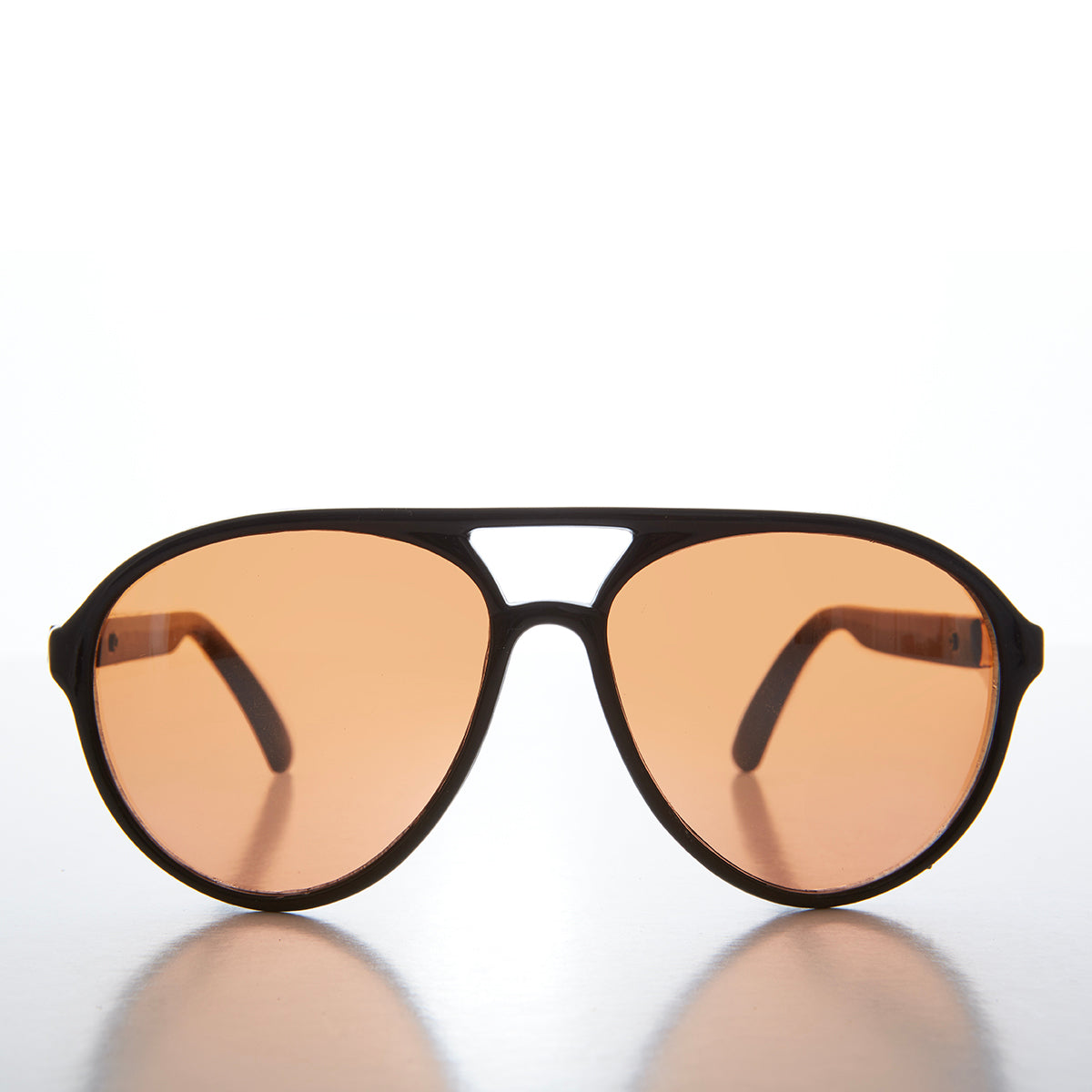 Classic Teardrop Pilot Sunglasses With Copper Lens