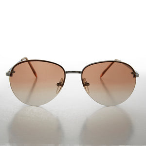 Chic Gradient Color Tinted Lens 90s Sunglass