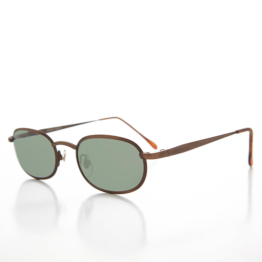 Oval Alloy Vintage Sunglasses