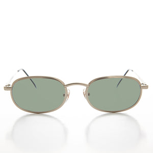 Oval Alloy Vintage Sunglasses