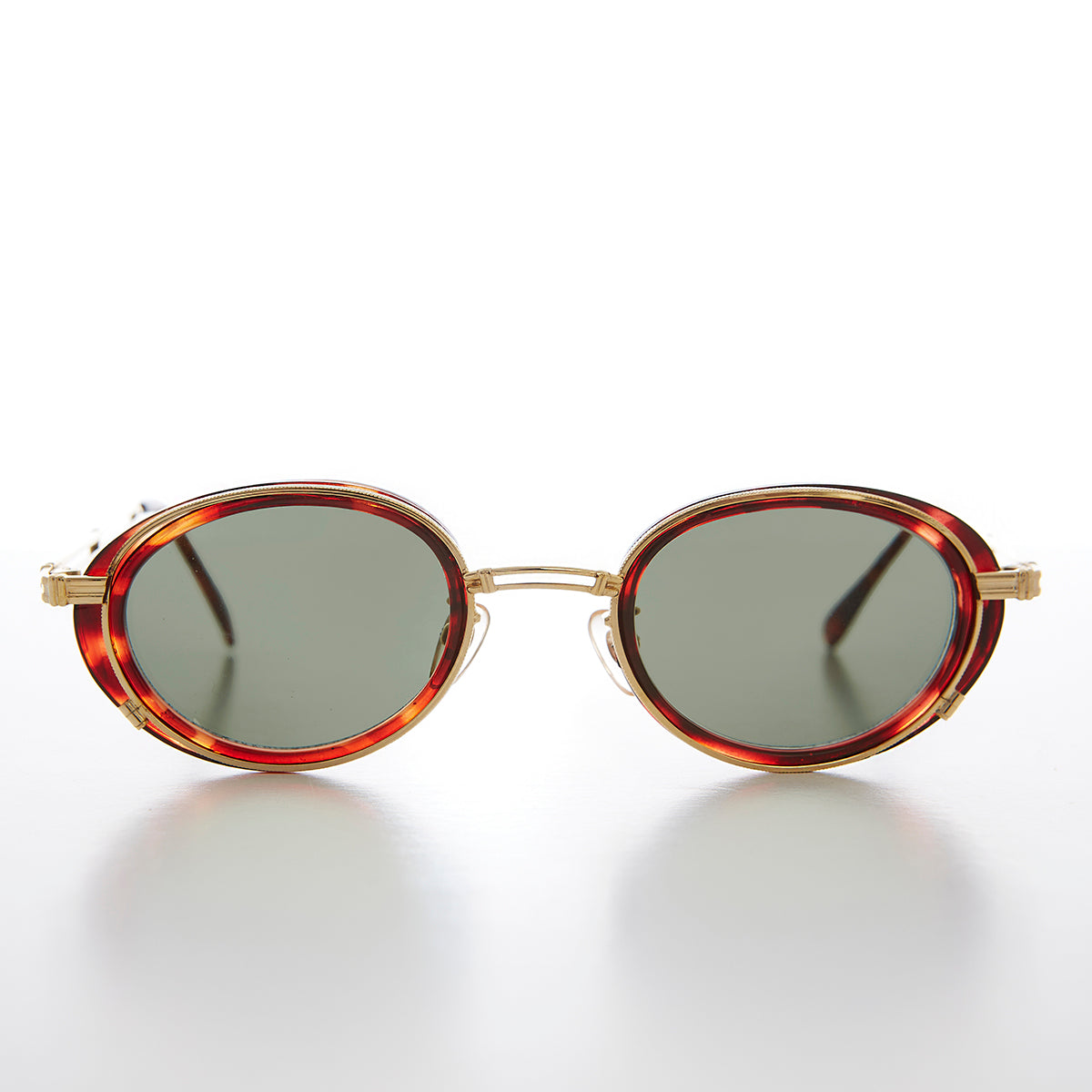 Cyber Goth Oval Vintage Sunglass