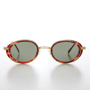 Cyber Goth Oval Vintage Sunglass