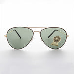 Load image into Gallery viewer, Metal Aviator Vintage Sunglass with Teardrop Glass Lens
