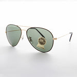 Load image into Gallery viewer, Metal Aviator Vintage Sunglass with Teardrop Glass Lens
