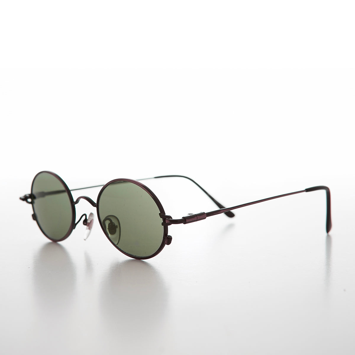 Oval Metal Spectacles 90s Vintage Sunglasses - Greco – Sunglass Museum