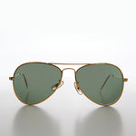 Load image into Gallery viewer, gold aviator sunglasses
