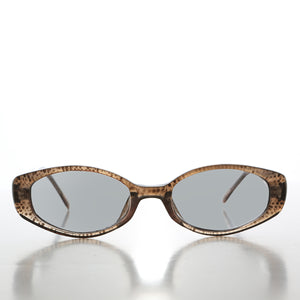 90s Oval Sunglasses with Light Tinted Lenses