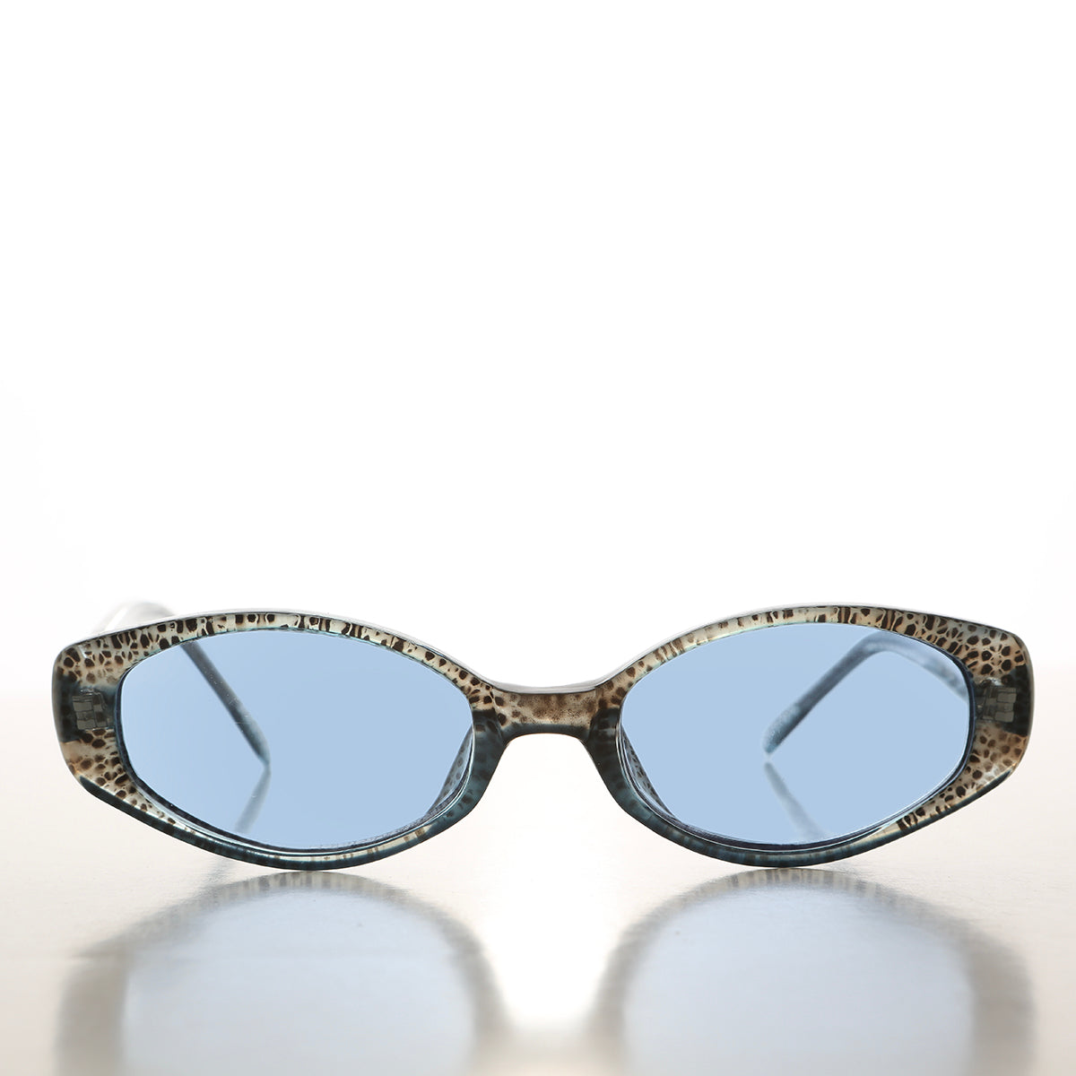 90s Oval Sunglasses with Light Tinted Lenses