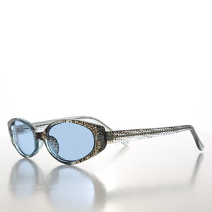 90s Oval Sunglasses with Light Tinted Lenses