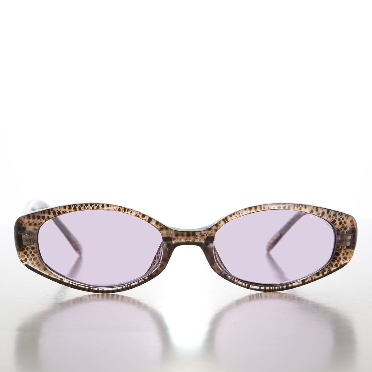 90s Oval Sunglasses with Light Tinted Lenses
