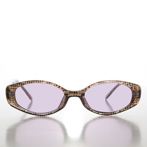 90s Oval Sunglasses with Light Tinted Lenses
