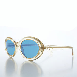 o. friulana 90s vintage トータスシェル キャットアイ Classic Oval Unisex Clout 90s Sunglasses - Hilda – Sunglass Museum