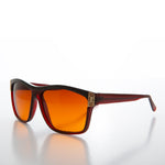 Load image into Gallery viewer, Square Orange Lens Vintage Sunglasses - Hunt
