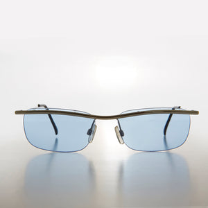 Rimless Y2k Sleek Rectangle Vintage Sunglasses