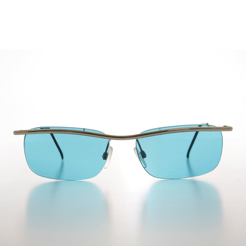 Rimless Y2k Sleek Rectangle Vintage Sunglasses 