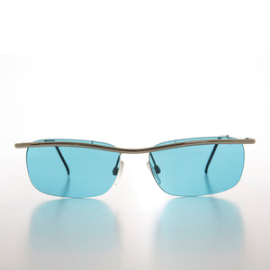 Rimless Y2k Sleek Rectangle Vintage Sunglasses 