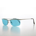 Load image into Gallery viewer, Rimless Y2k Sleek Rectangle Vintage Sunglasses 

