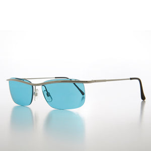 Rimless Y2k Sleek Rectangle Vintage Sunglasses 