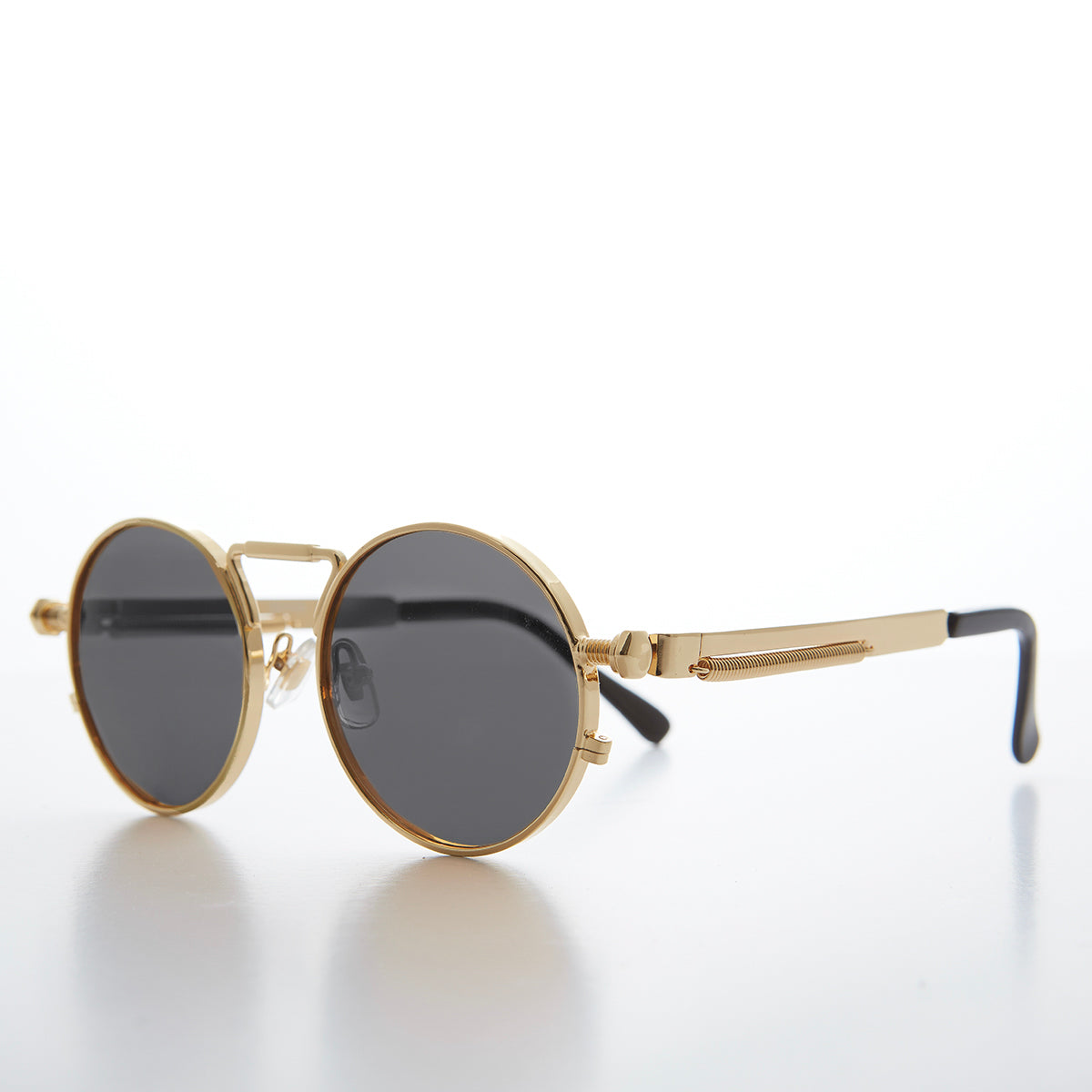 gold round steampunk sunglasses