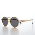 Load image into Gallery viewer, gold round steampunk sunglasses
