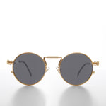 Load image into Gallery viewer, gold round steampunk sunglasses
