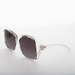 Load image into Gallery viewer, Oversized Square Clear Frame Vintage Sunglasses 
