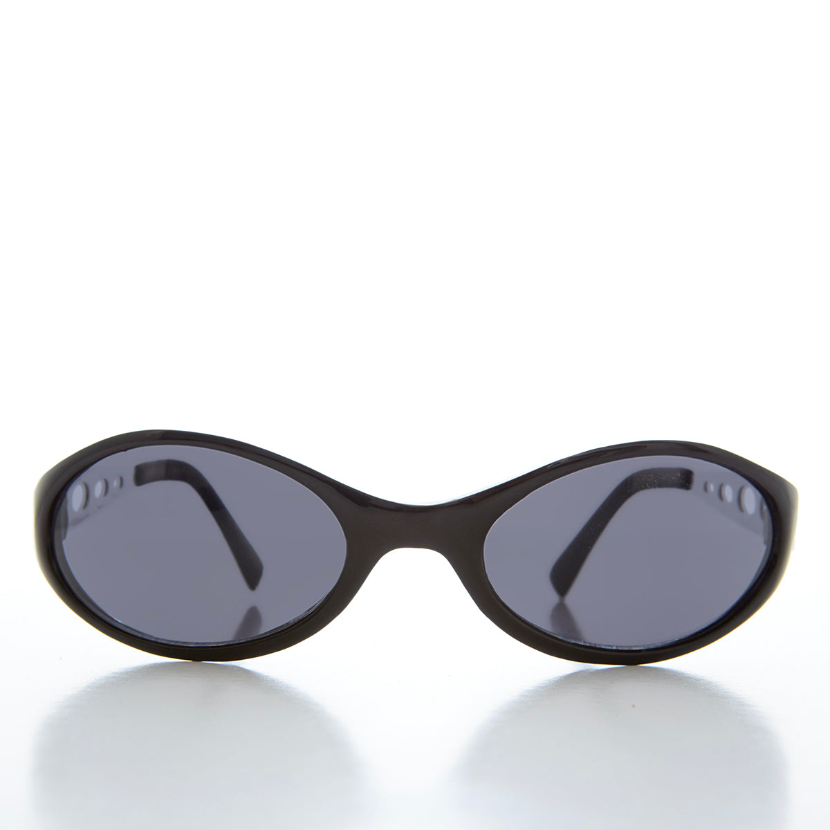 Large Oval Wrap Around Vintage Sunglasses 
