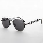 Load image into Gallery viewer, Square Vintage Sunglass with Industrial temples - Jagger
